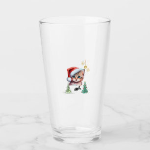 Verre Joyeux Noël miaou !