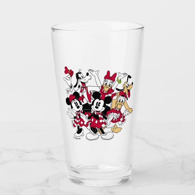 Verre Joyeux Noël | Mickey & Friends Joyful Holiday (Devant)