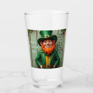Verre Joyeux Saint Patrick's Day Leprechaun