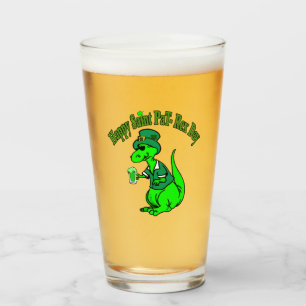 Verre Joyeux St Pat T-Rex Saint Patrick's Day Dinosaur