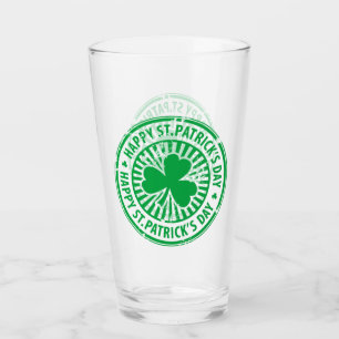 Verre Joyeux St Patrick's Day Green Clover Irish Party