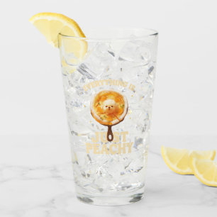 Verre Just Peachy : Art alimentaire Bichon Frise