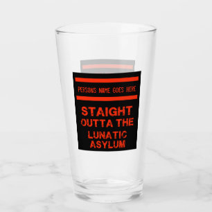 Verre Juste devant l'asile lunatique grande tasse de caf