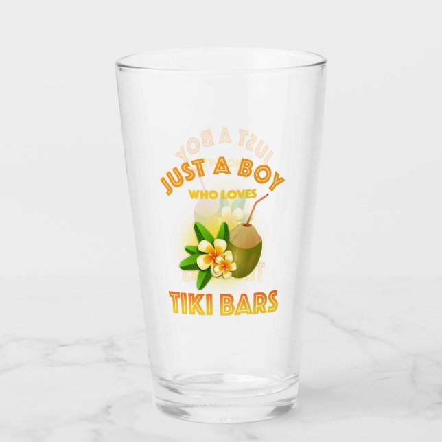 Verre Juste Un Garçon Qui Aime Les Bars Tiki (Devant)