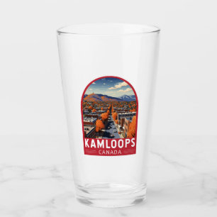 Verre Kamloops Canada Travel Art Vintage