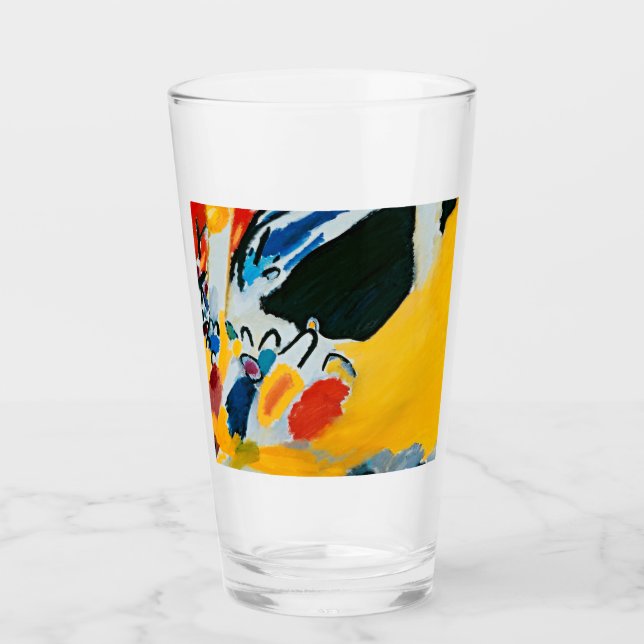 Verre Kandinski Impression III Concert Peinture Abstrait (Devant)