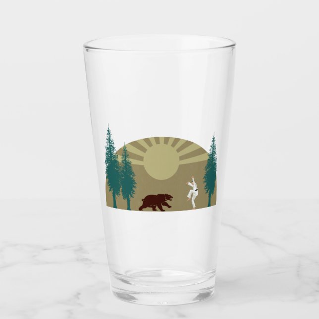 Verre Karate Kick Bear (Devant)