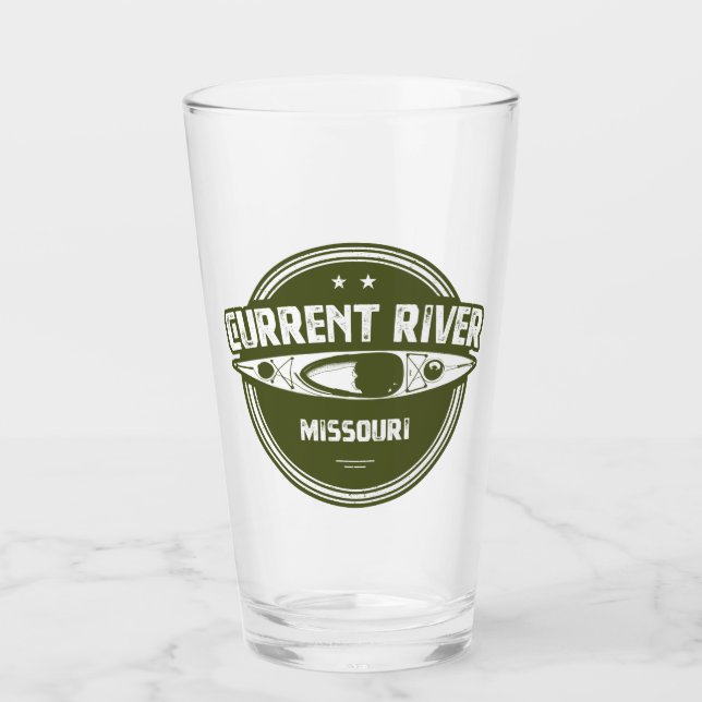 Verre Kayak dans la rivière Current Missouri (Devant)
