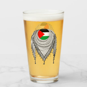 Verre Keffiyeh Écharpe palestinienne tissu traditionnel