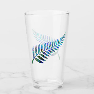 VERRE KIWI NEW ZEALAND FERN PAUA