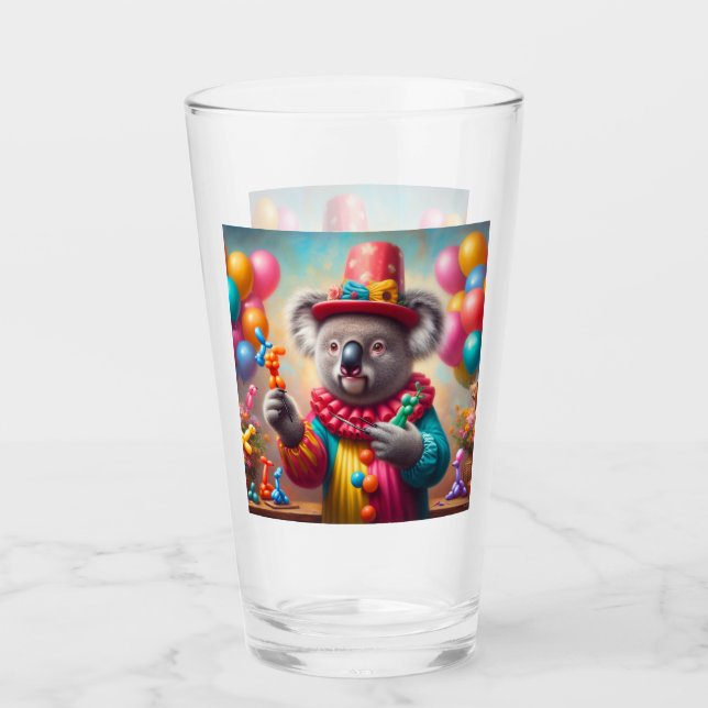 Verre Koala Clown (Devant)