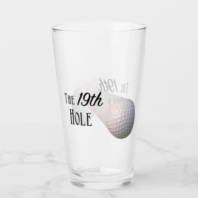 Verre La 19ème boule de golf de trou (Devant)