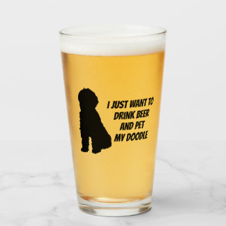 Verre La bière de boissons et choient mon griffonnage