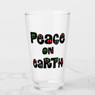 Verre La Paix sur Terre Noël