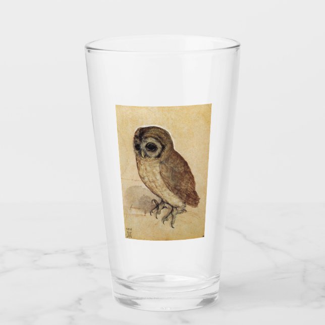 Verre La Petite Chouette (par Albrecht Durer) (Devant)