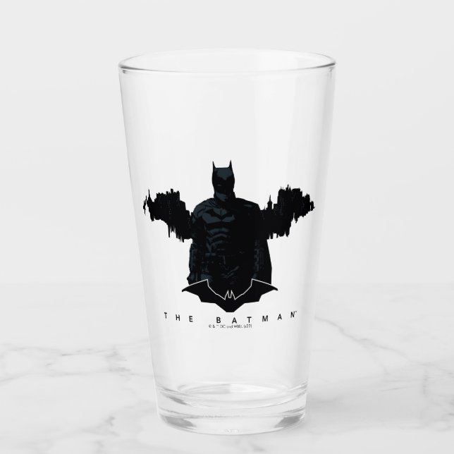 Verre La silhouette de Batman Gotham (Devant)