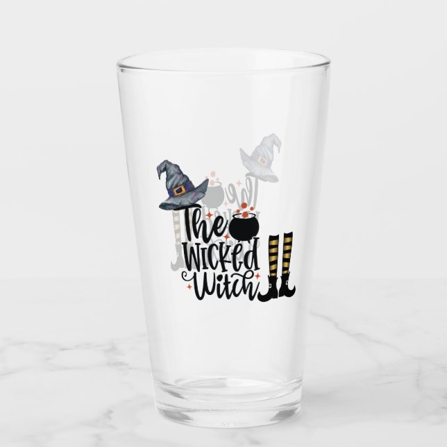 Verre La sorcière méchante - Sorcières Casquette & Bas (Devant)