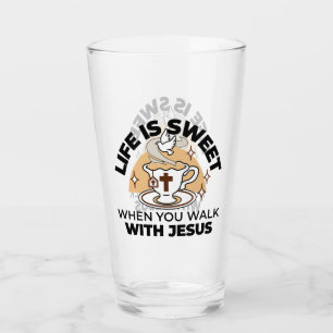 Verre La vie est douce avec Jésus - Christian Faith Tea 