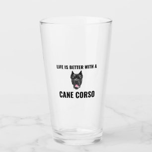 Verre La vie est meilleure avec un corso de canne