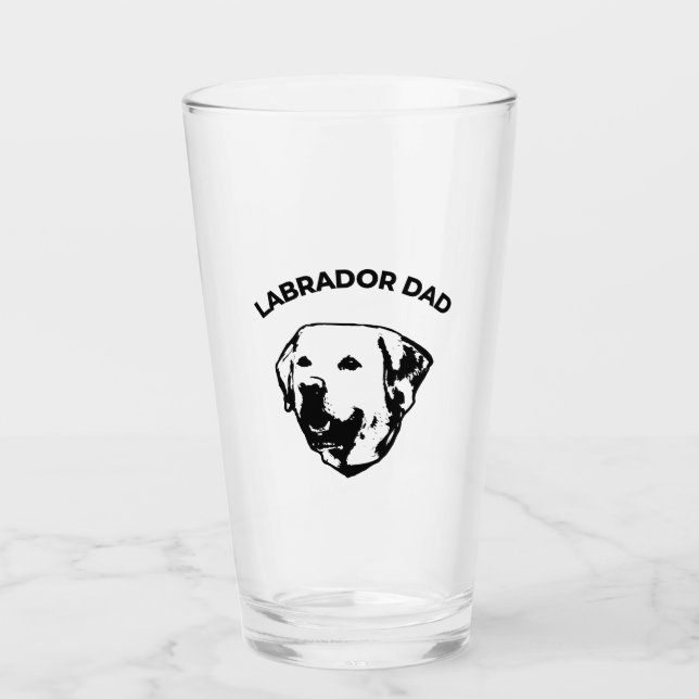 Verre Labrador Papa (Devant)
