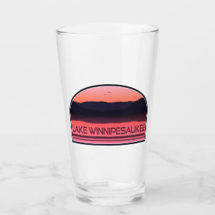 Verre Lac Winnipesaukee New Hampshire Red Sunrise