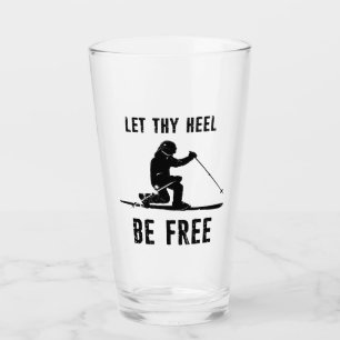 Verre Laissez Votre Talon Être Télémark Gratuit Ski