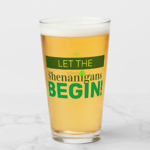 Verre Laissons les shenanigans commencer la coupe de ver