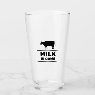 Verre Lait dans les vaches