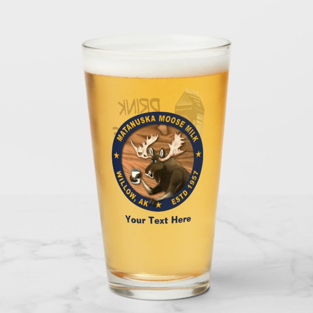 Verre Lait d'orignal Matanuska (Devant (rempli))