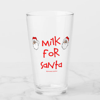 Verre Lait pour Père Noël