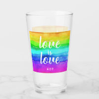 L'amour est Amour Gay pride Monogramme Aquarelle a