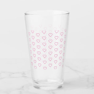 Verre L'Amour rose - Ajoutez vos couleurs - Coeurs