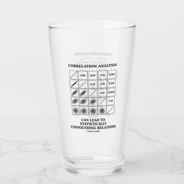 Verre L'analyse de corrélation peut mener à la stat (Devant)