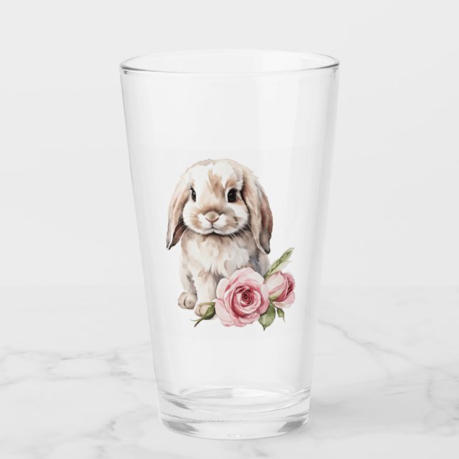 Verre Lapin Accumulé Rose Rose Rose (Devant)