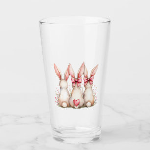 Verre Lapin de coton floral Coquette Lapin de fond Rabbi
