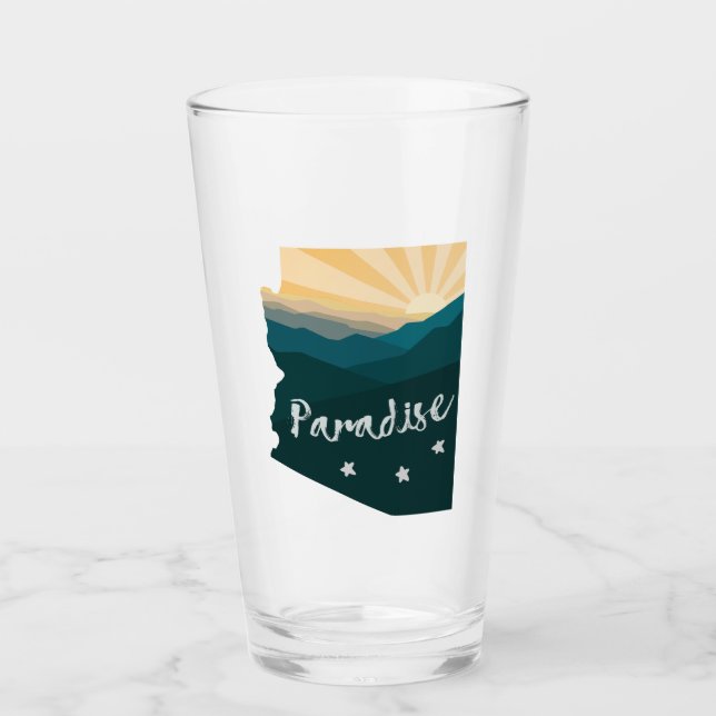 Verre L'Arizona est le paradis (Devant)