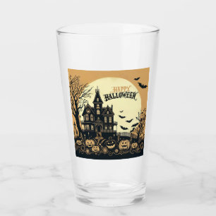 Verre L'art d'Halloween vintage