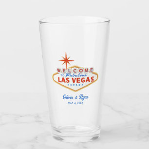 Verre Las Vegas Destination Mariage Keepsaké Cadeau