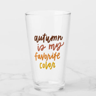 Verre "L'automne est ma couleur préférée"