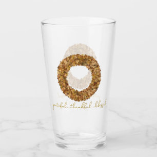 Verre L'automne quitte Thanksgiving Elegant Maple Wreath