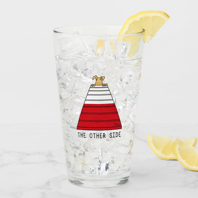 Verre L'autre côté - agilité drôle peur chien nerveux (Dos glace)