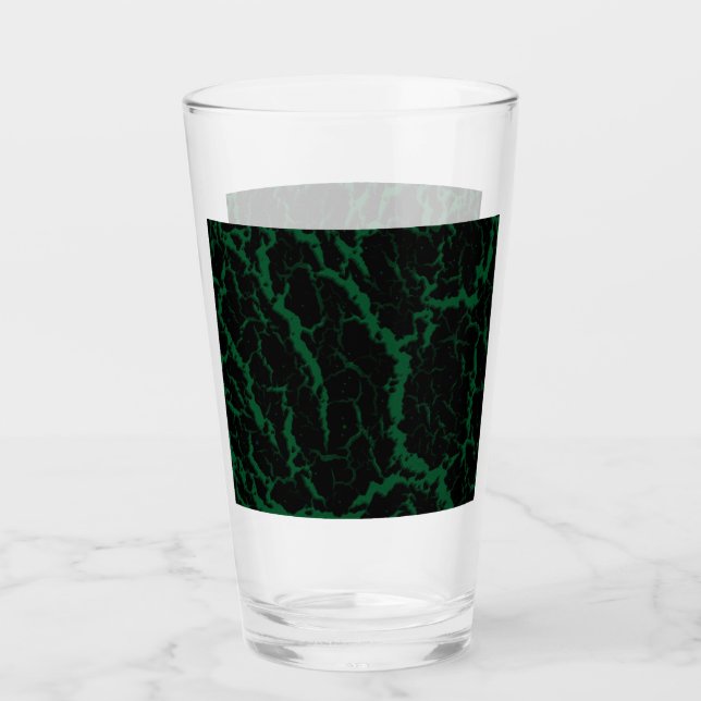 Verre Lave de l'espace fissuré - Forêt (Devant)