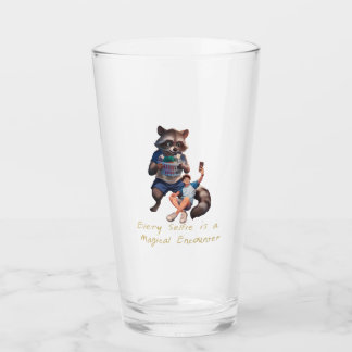 Verre Lave-linge - Selfie avec un Raccoon géant