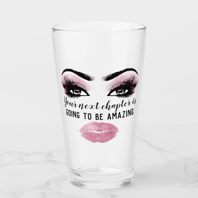 Verre Le blog Pink Kiss (Devant)