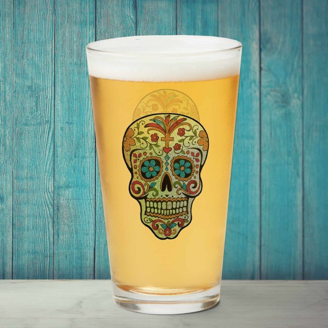 Verre Le crâne de sucre, Jour des morts (Créateur téléchargé)
