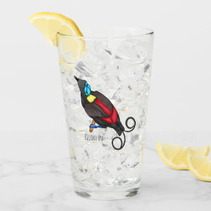 Verre Le dessin animé oiseau de paradis de Wilson