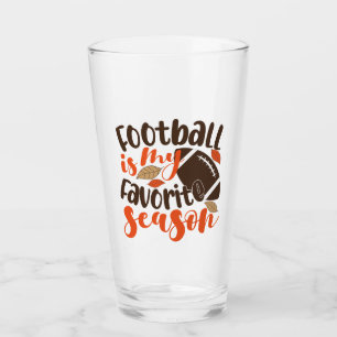 Verre Le football est ma saison préférée