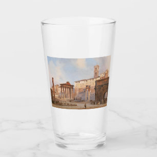 Verre Le Forum romain antique (par Ippolito Caffi)