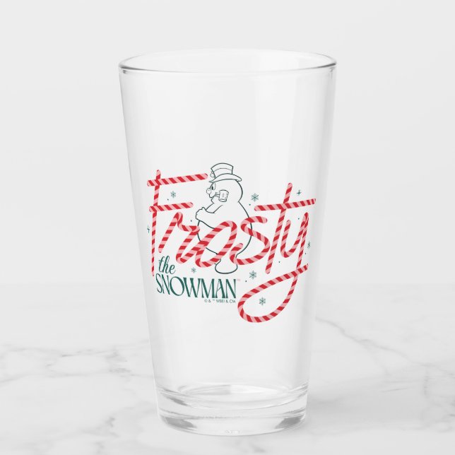 Verre Le logo du Sucre de canne Snowman Frosty (Devant)