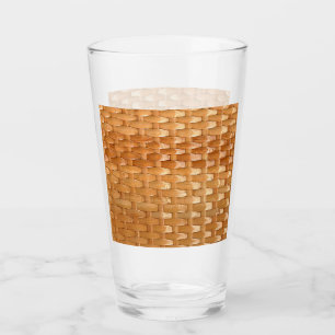 Verre Le look de laque en osier Basketweave Texture